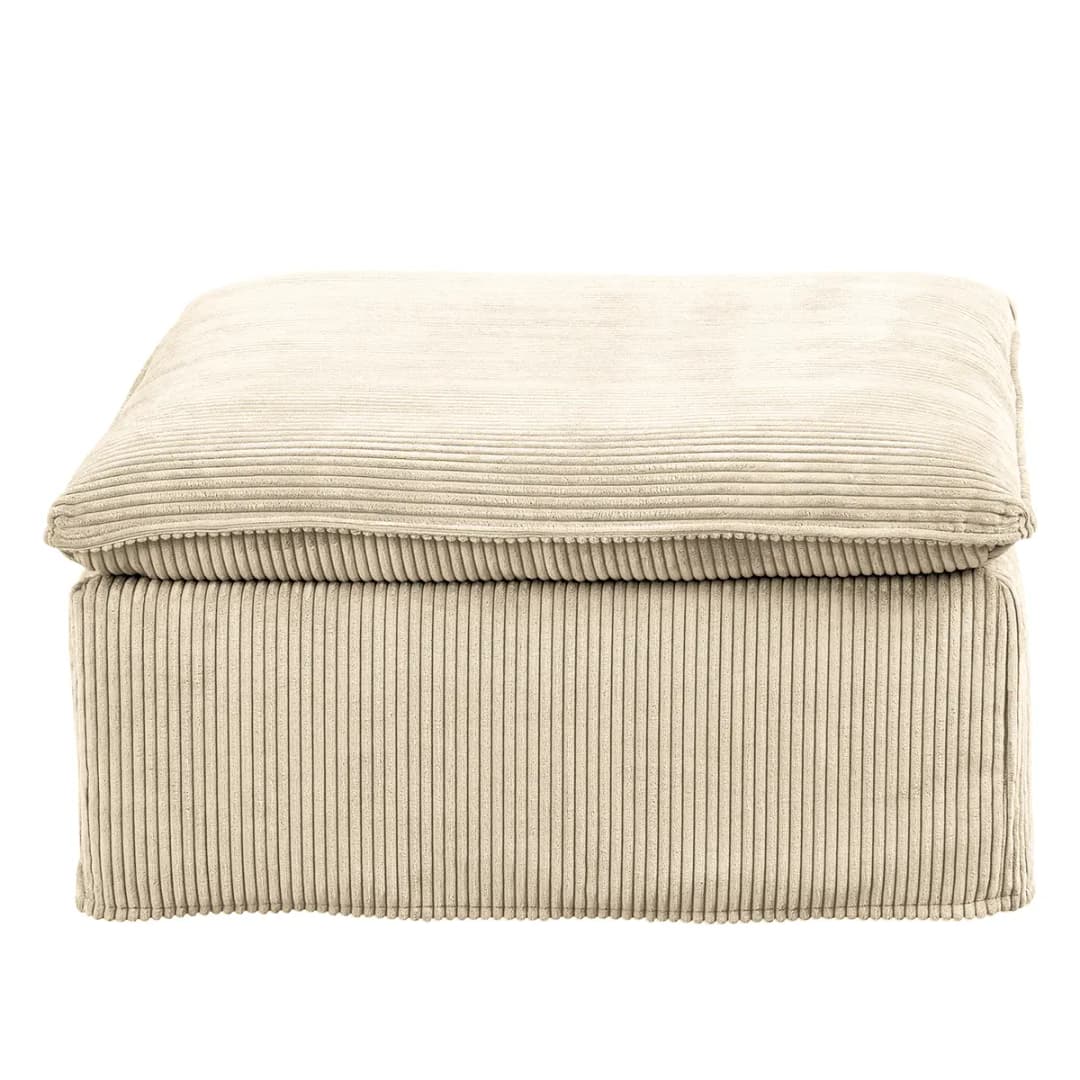 Polsterhocker Zuri | Beige
