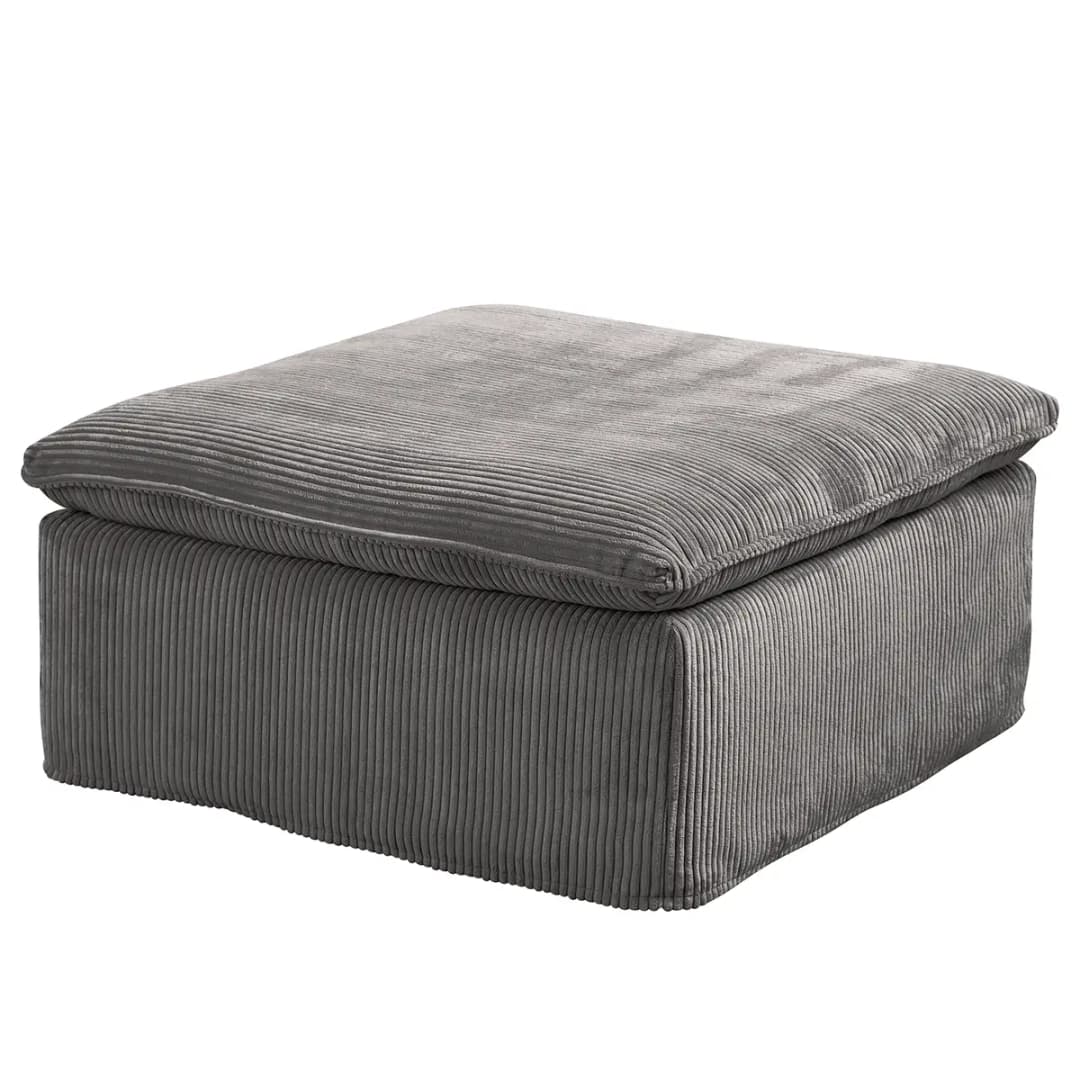 Polsterhocker Zuri | Grau