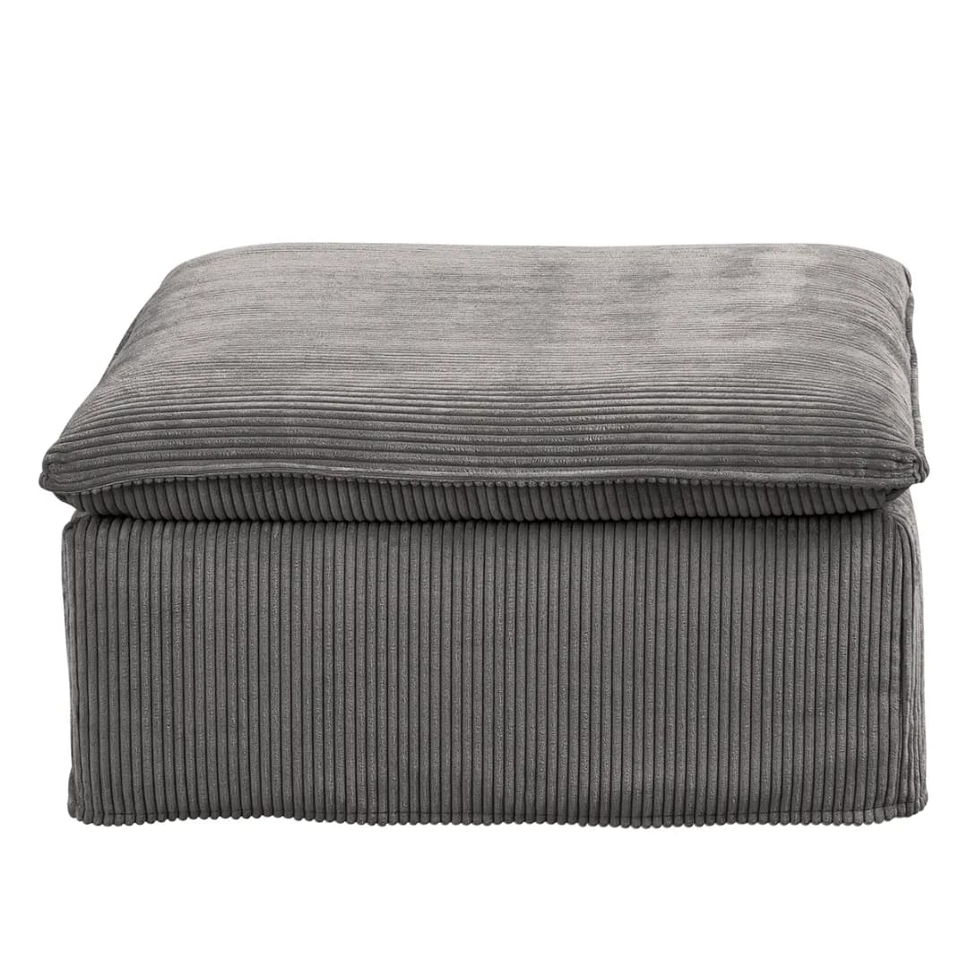 Polsterhocker Zuri | Grau