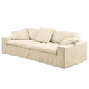 3-Sitzer Sofa Beige/Beige Cordstoff Zuri | Beige