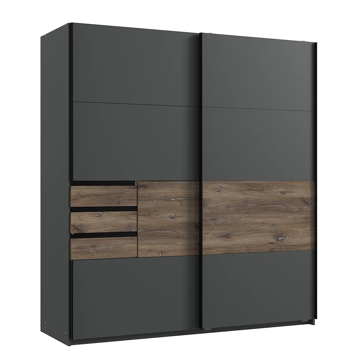 Schwebetürenschrank Bamberg | Grau