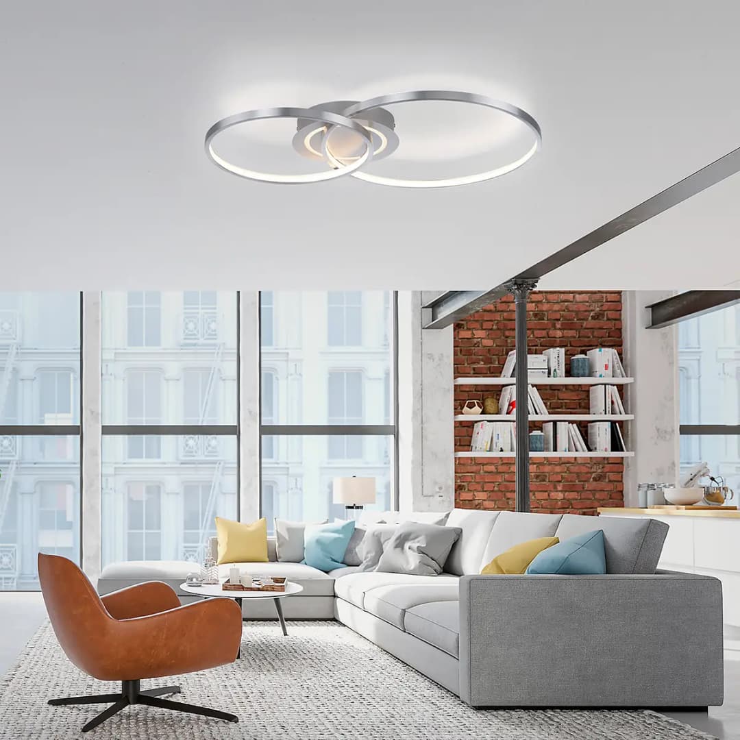 LED-Deckenleuchte Asmina | Grau