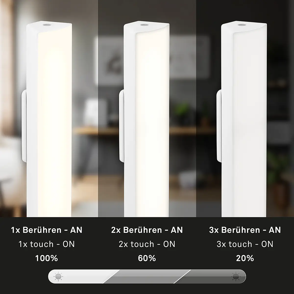 LED-Tischleuchte Yacuma | Weiß