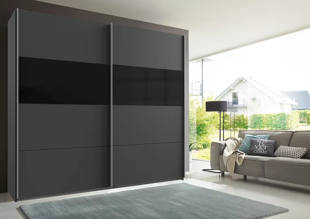 Schwebetürenschrank Bramfeld 2 | Grau