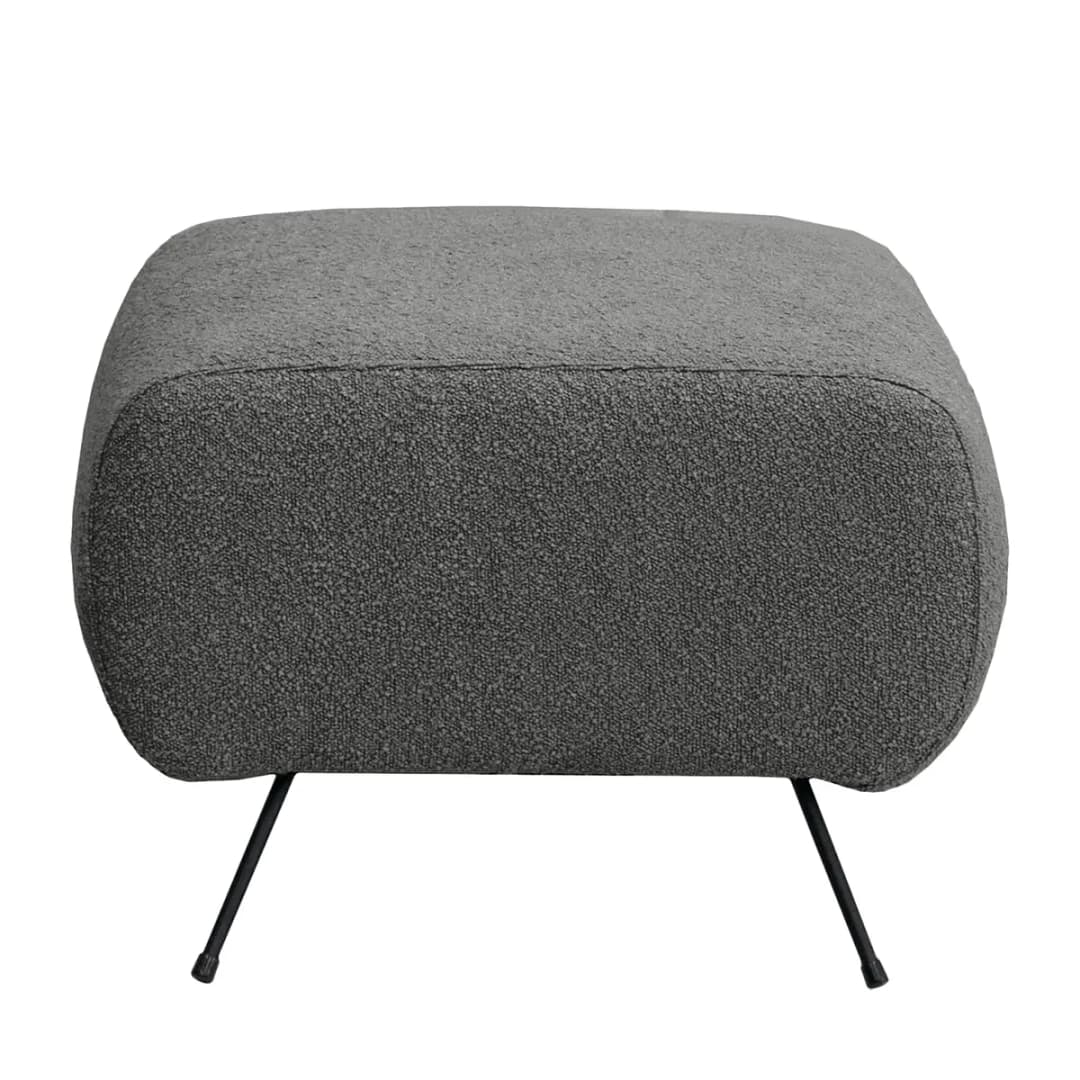 Polsterhocker Vains | Grau