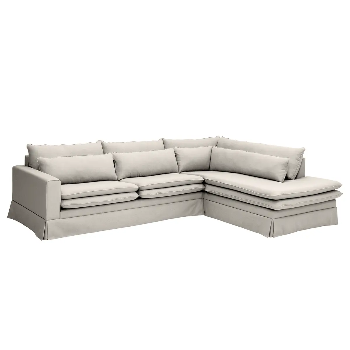 Ecksofa Dailman | Grau