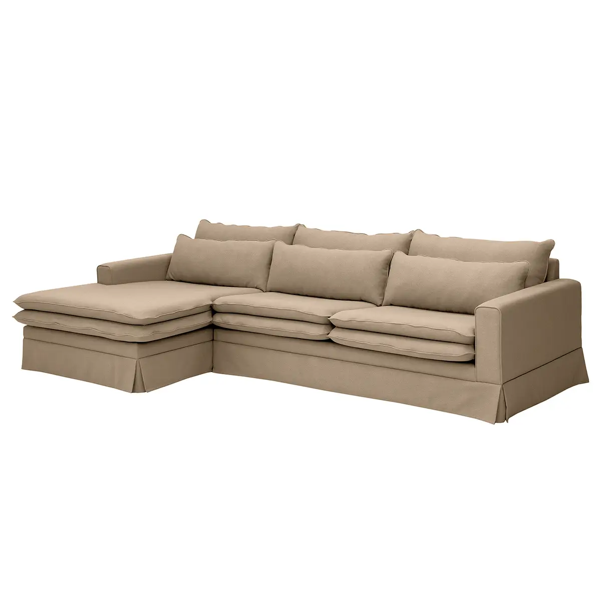 Ecksofa Dailman Longchair | Braun