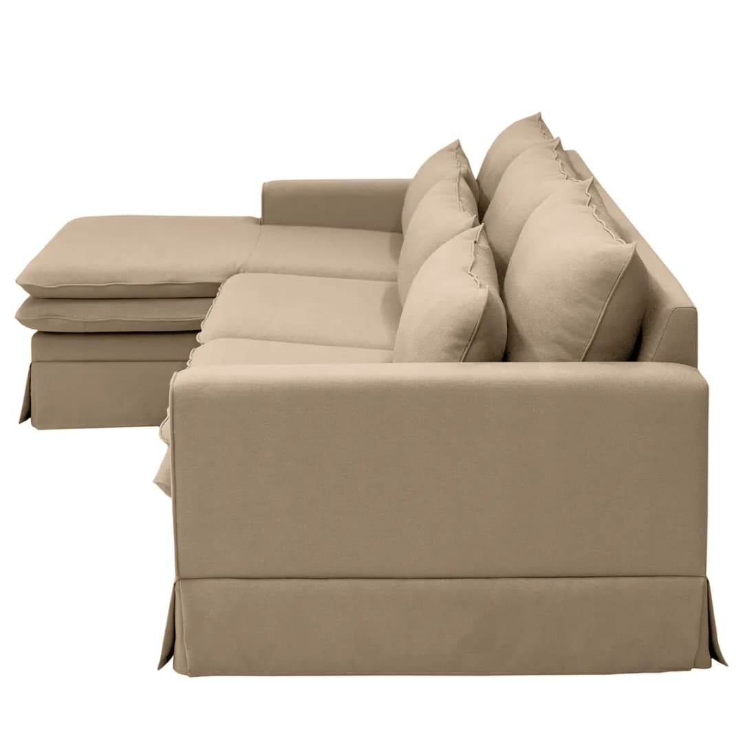 Ecksofa Dailman Longchair | Braun
