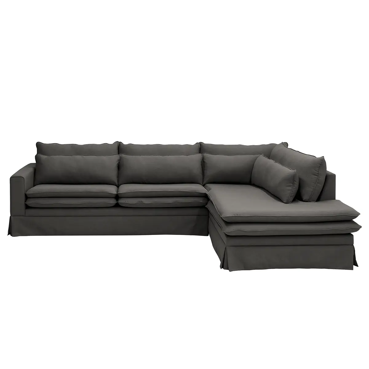 Ecksofa Dailman | Grau