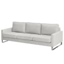 3-Sitzer Sofa Grau Strukturstoff Luela | Grau