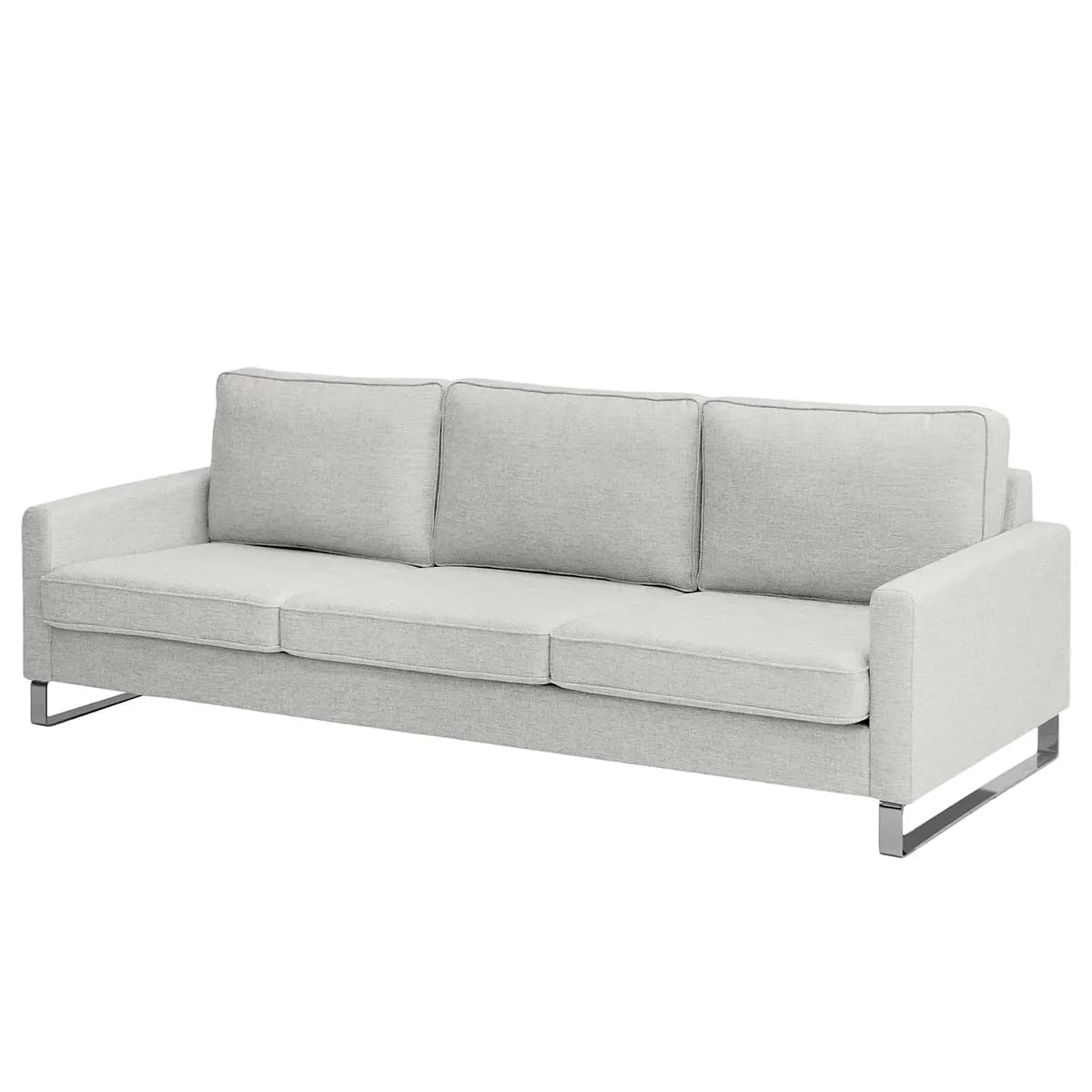 3-Sitzer Sofa Grau Strukturstoff Luela | Grau
