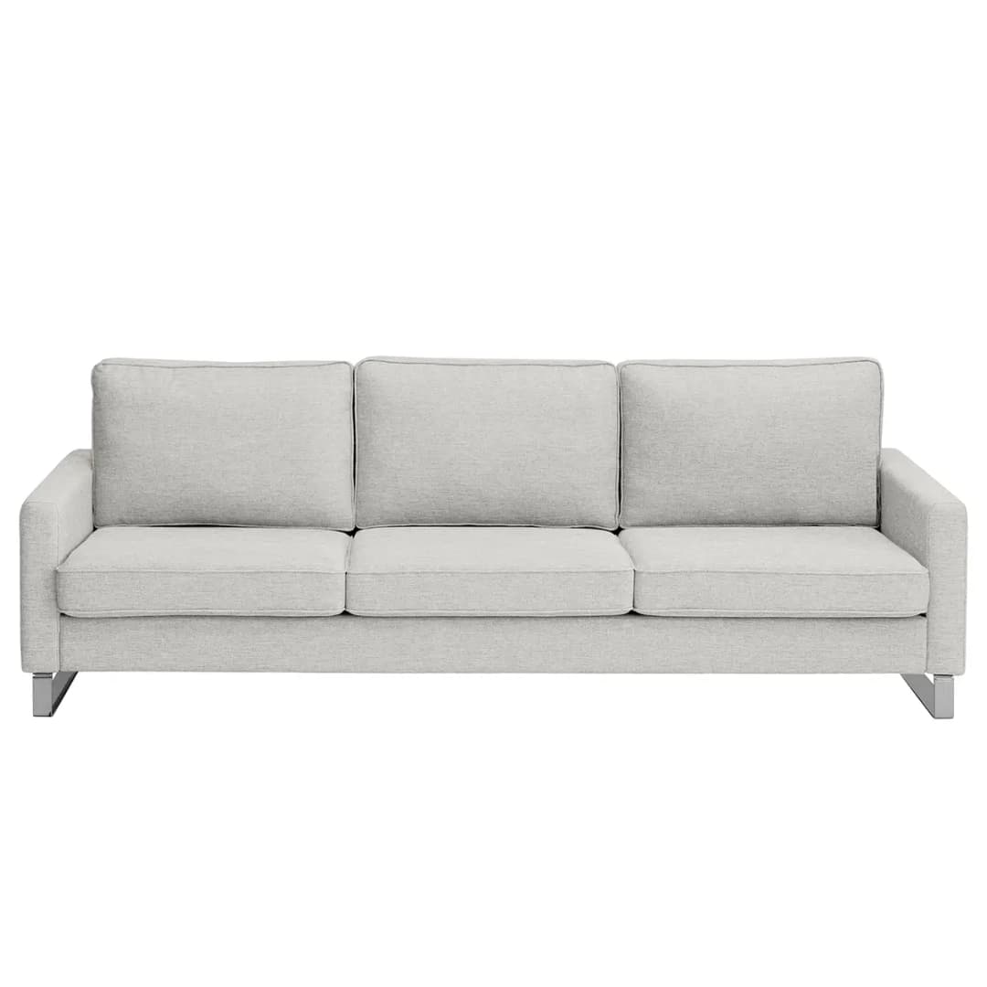 3-Sitzer Sofa Grau Strukturstoff Luela | Grau