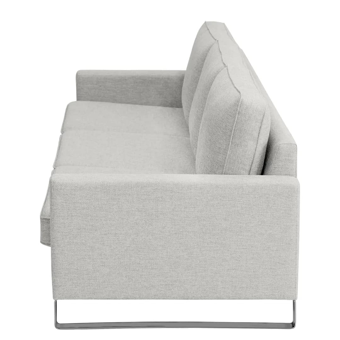 3-Sitzer Sofa Grau Strukturstoff Luela | Grau