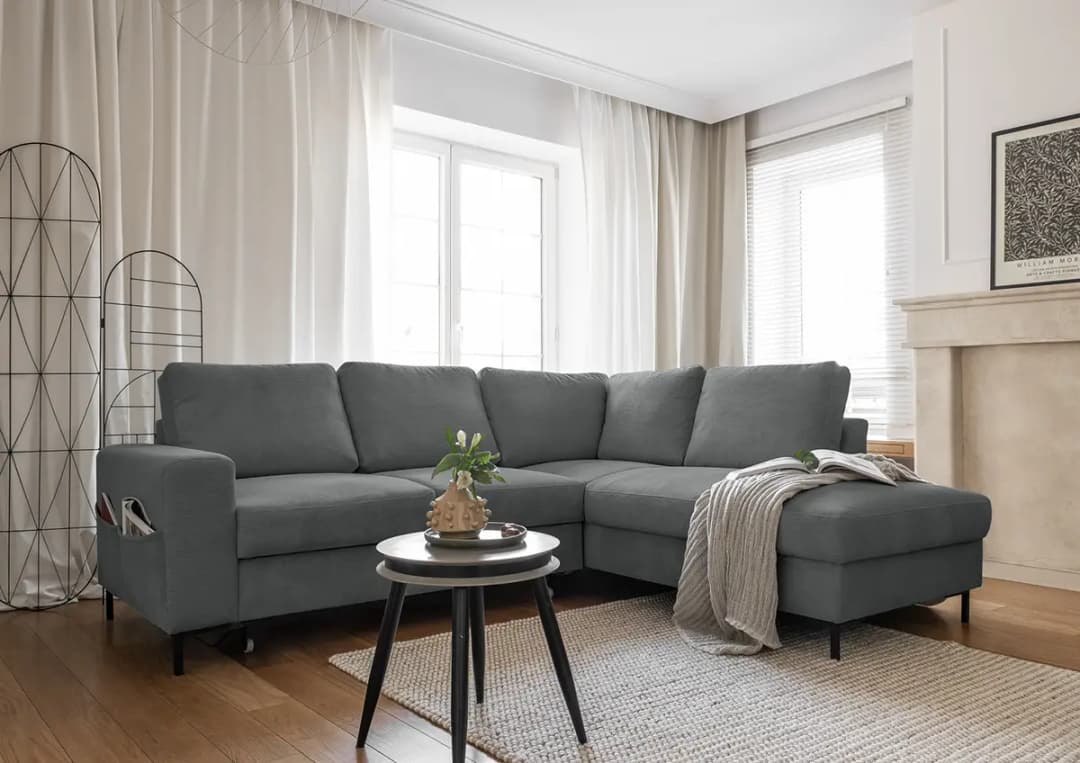Ecksofa Onika | Grau