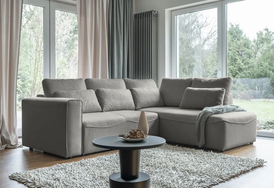Ecksofa Ireu | Grau