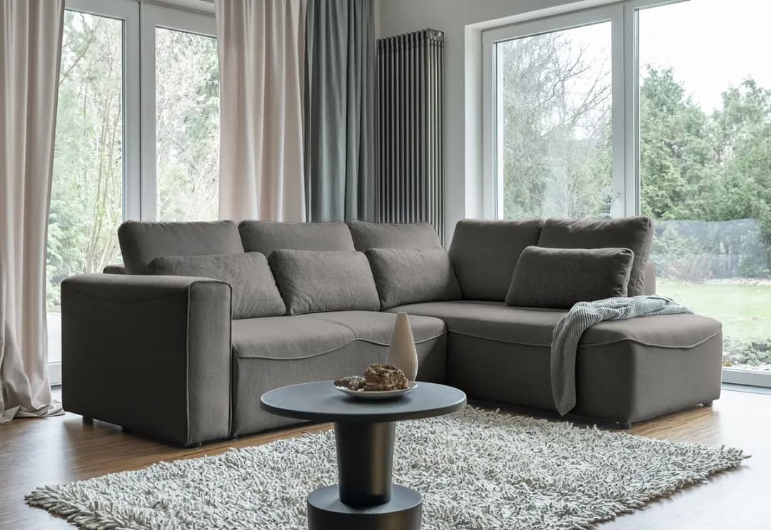 Ecksofa Ireu | Grau