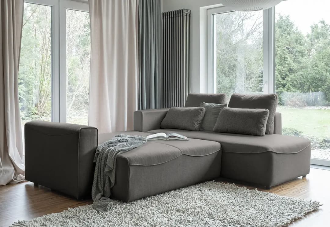 Ecksofa Ireu | Grau