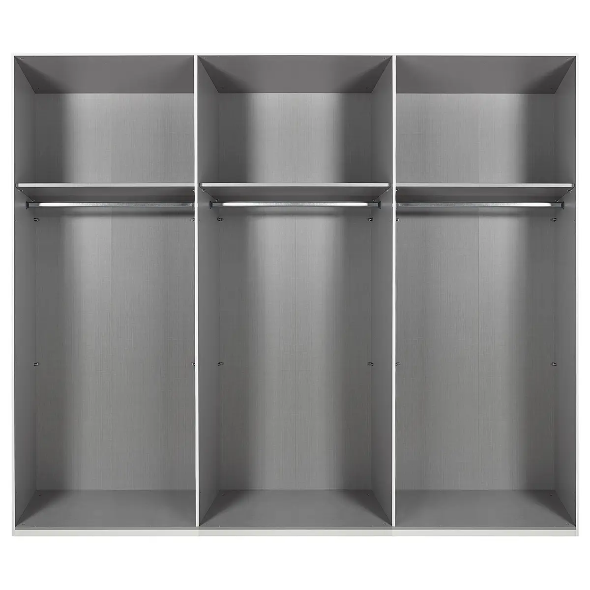 Drehtürenschrank 270cm Grau/Graphit | Grau