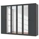 Drehtürenschrank 270cm Grau/Graphit | Grau