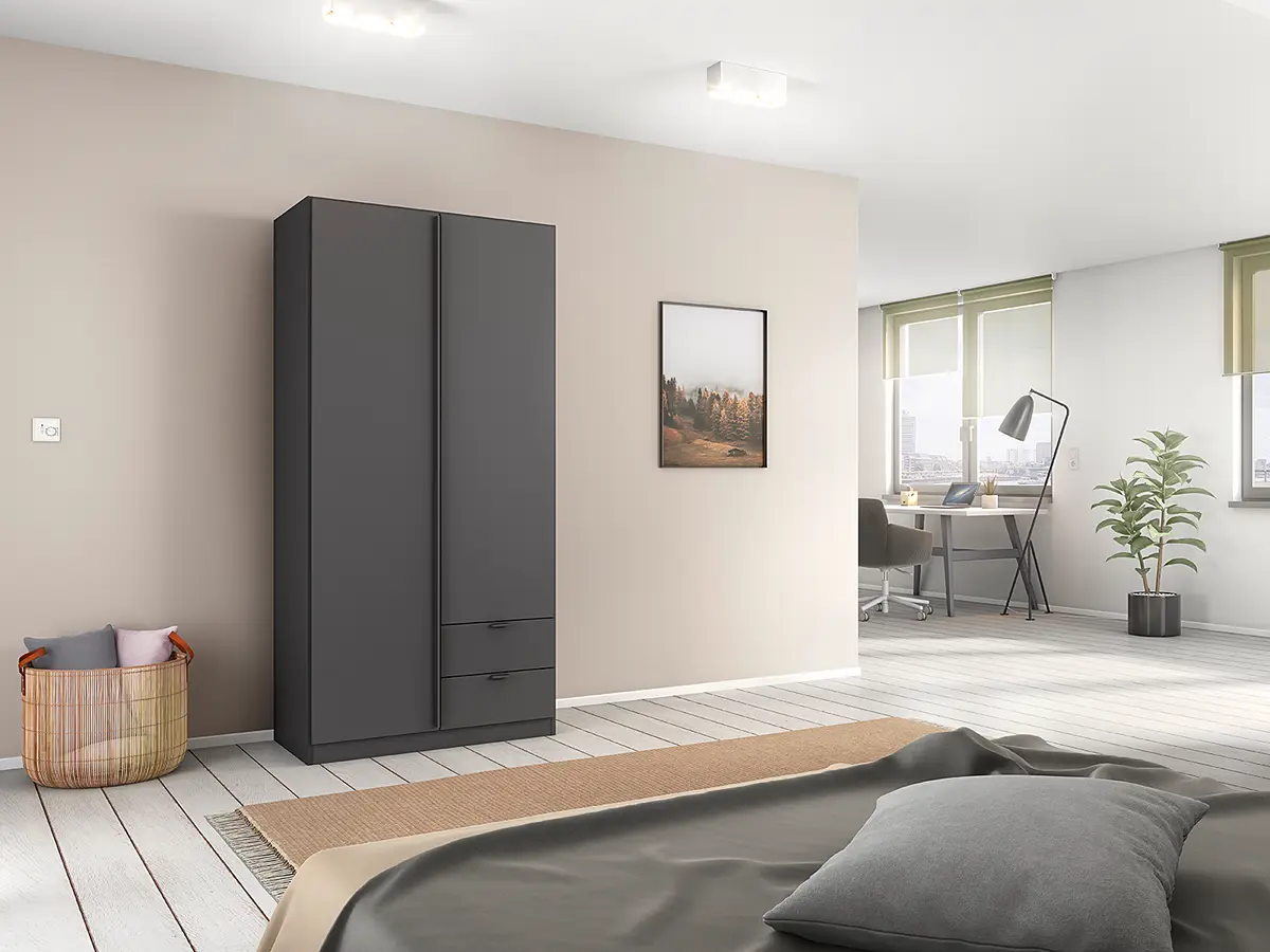 Drehtürenschrank Style Up | Grau