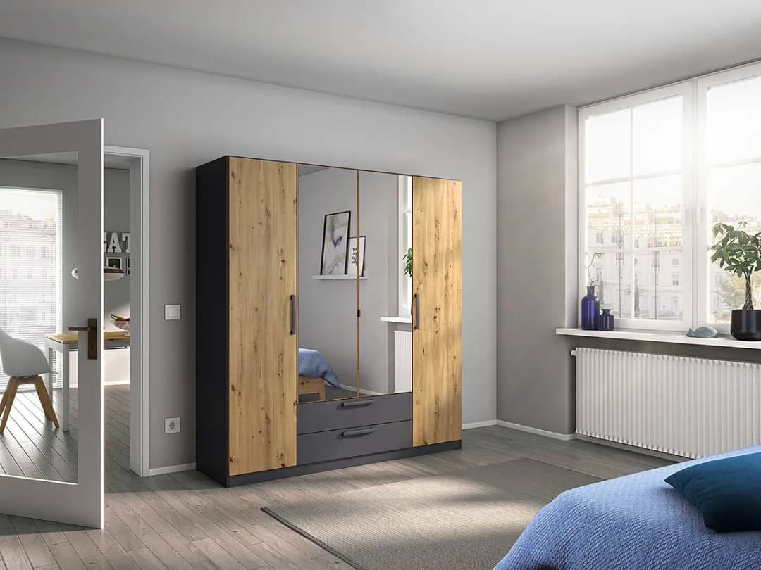 Drehtürenschrank Style Up | Braun