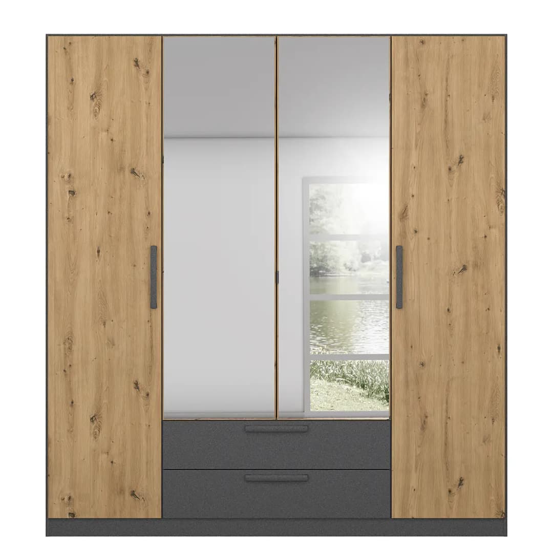 Drehtürenschrank Style Up | Braun