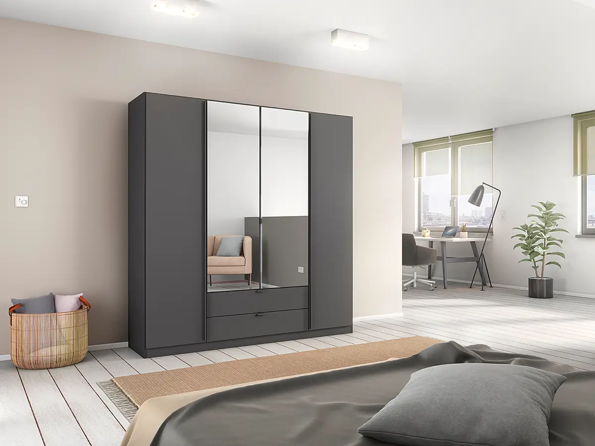 Drehtürenschrank Style Up | Grau