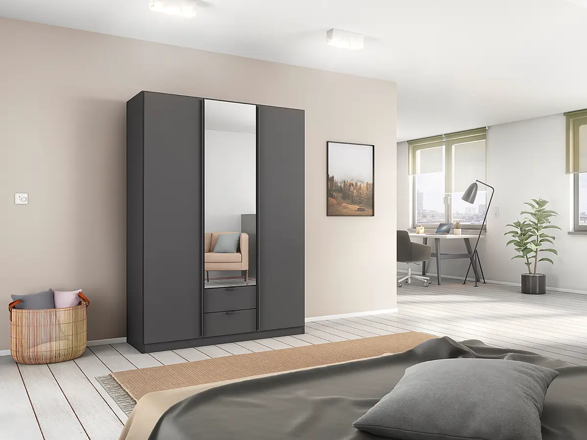 Drehtürenschrank Style Up | Grau