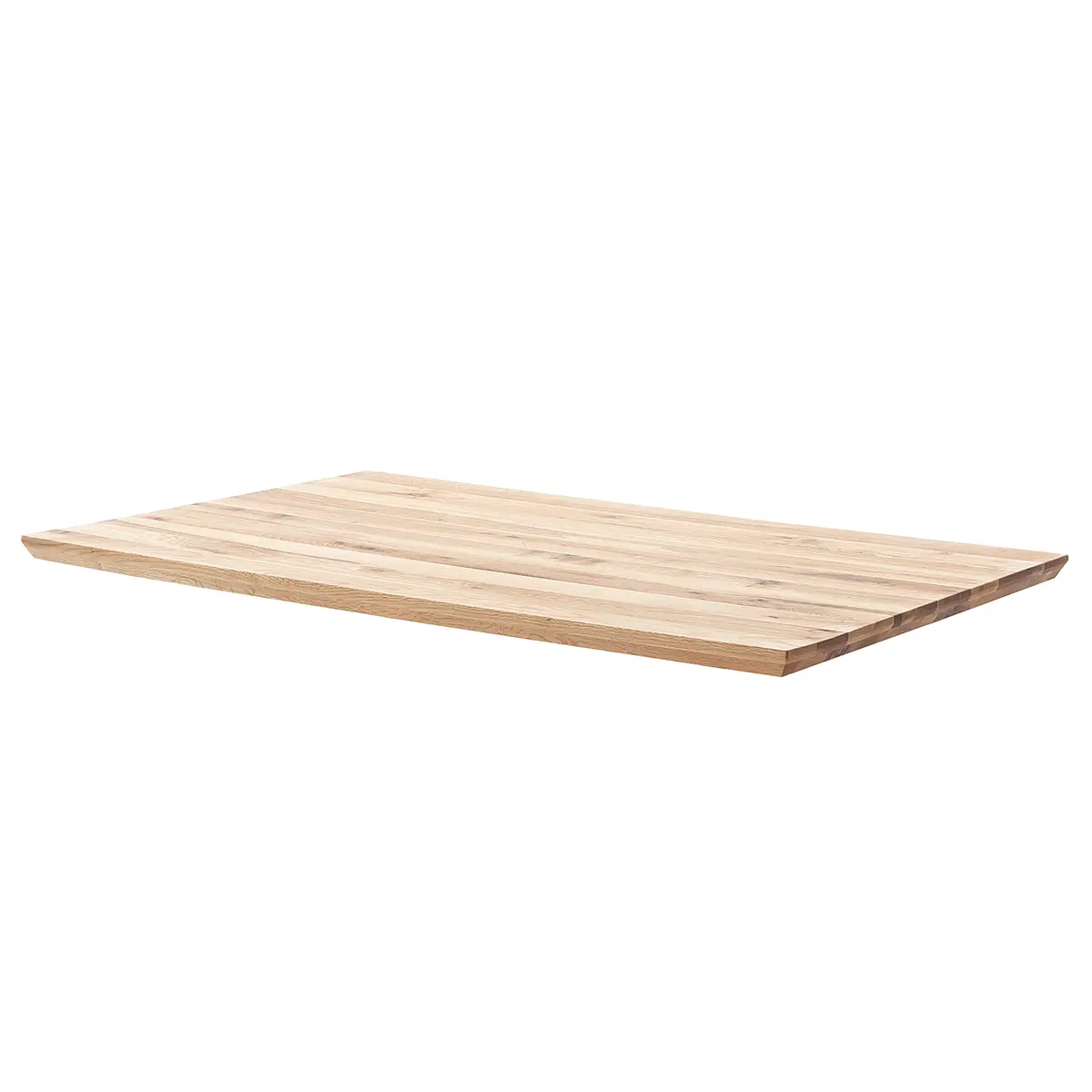 Massiver Esstisch Woodham 140 x 90cm Braun Trapezförmig | Braun