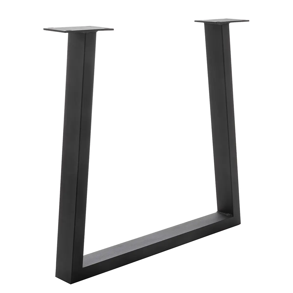 Massiver Esstisch Woodham 140 x 90cm Braun Trapezförmig | Braun