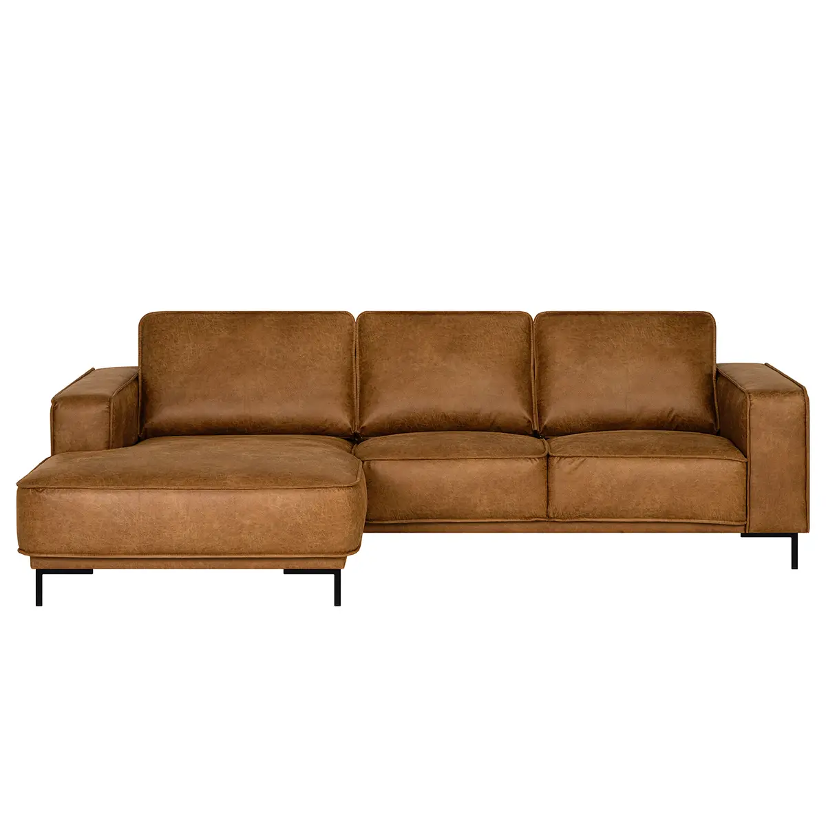 Ecksofa Malebo mit Longchair | Braun