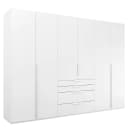 Drehtürenschrank Purisma Typ B 301cm Weiß/Alpinweiß | Weiß