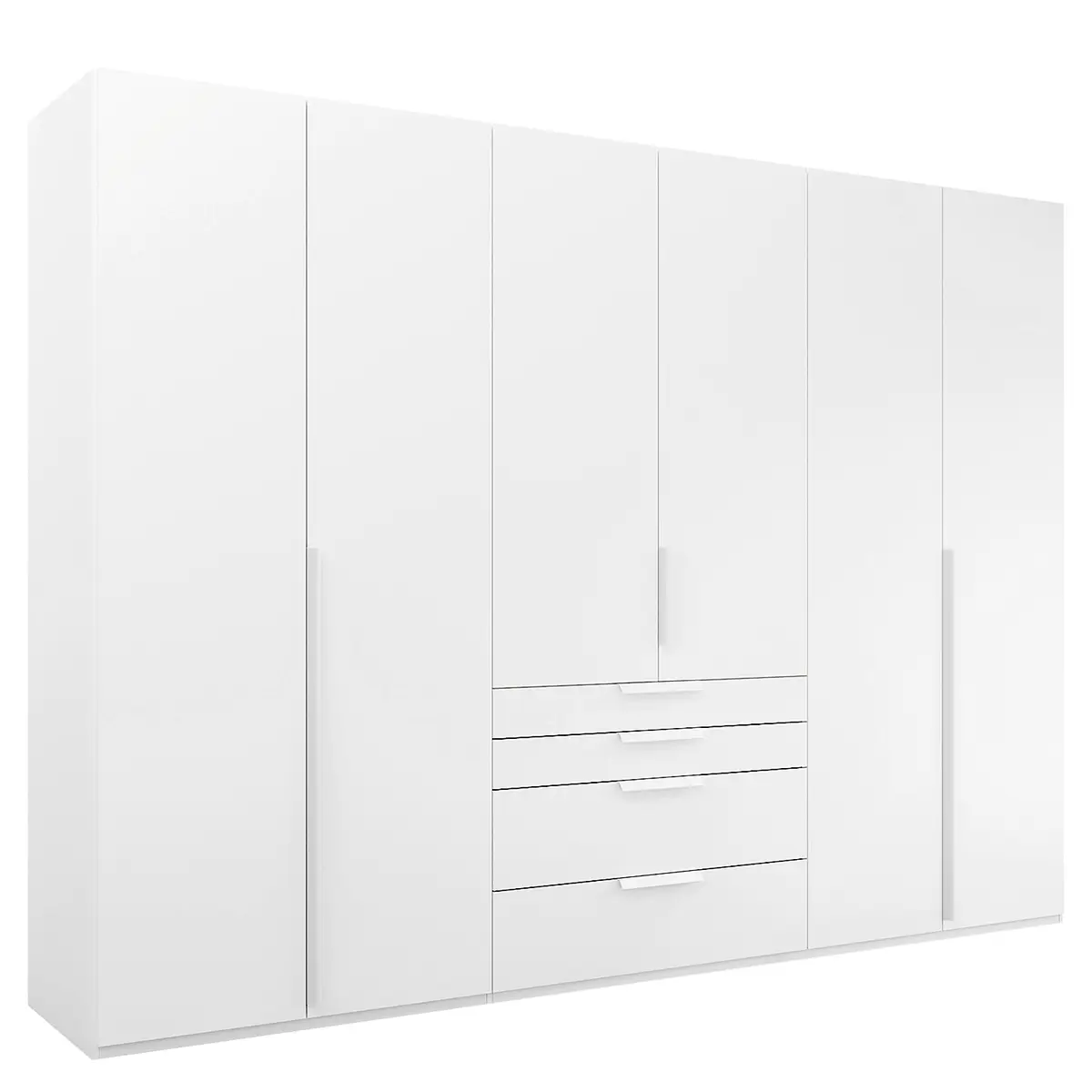 Drehtürenschrank Purisma Typ B 301cm Weiß/Alpinweiß | Weiß