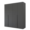 Drehtürenschrank Purisma Typ A 201cm Grau/Graphit | Grau