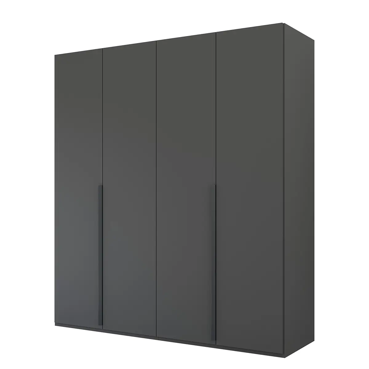 Drehtürenschrank Purisma Typ A 201cm Grau/Graphit | Grau