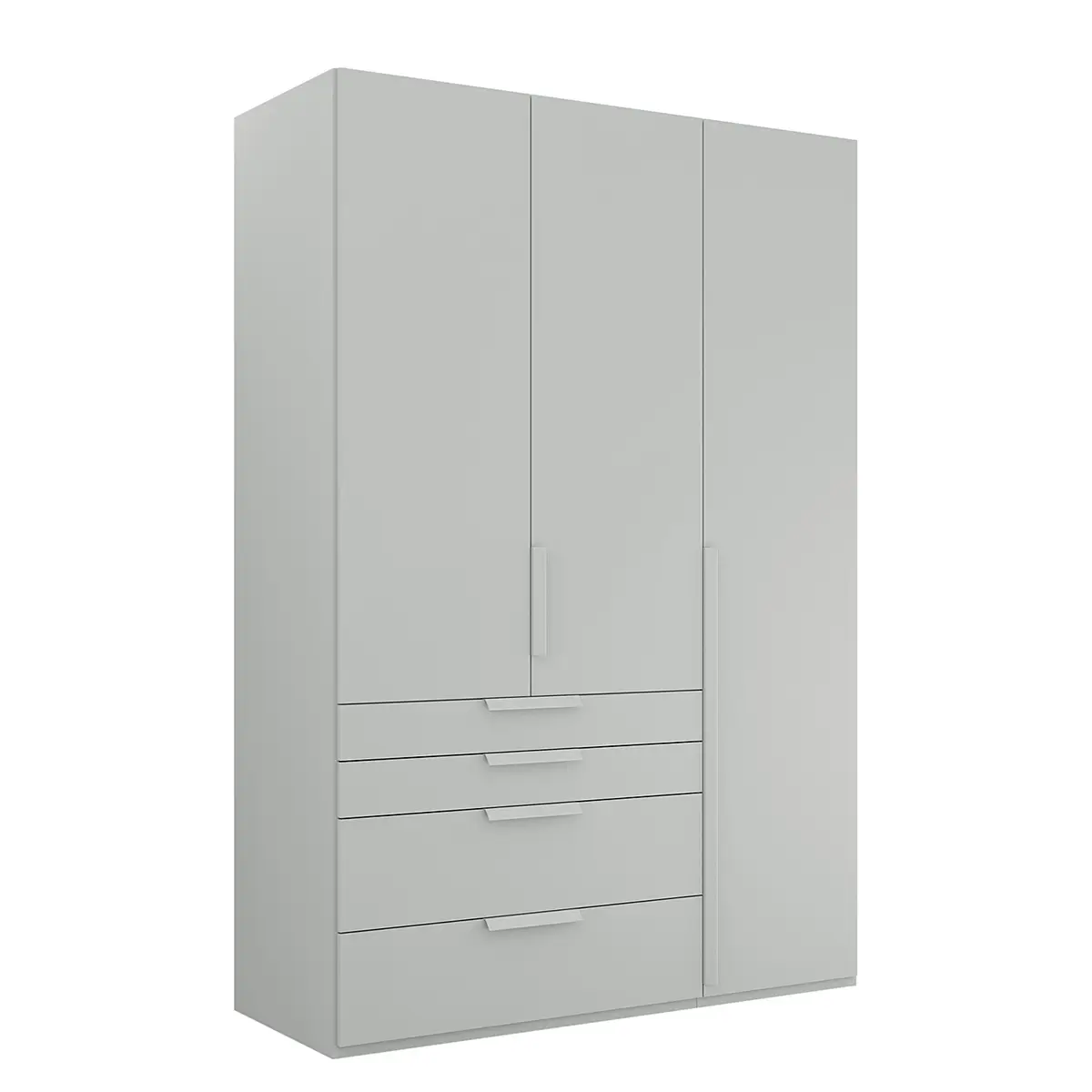 Drehtürenschrank Purisma Typ B 151cm Grau/Seidengrau | Grau