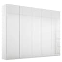 Drehtürenschrank Purisma Glastüren Typ A 251cm Weiß/Alpinweiß