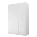 Drehtürenschrank Purisma Glastüren Typ A 151cm Weiß/Alpinweiß