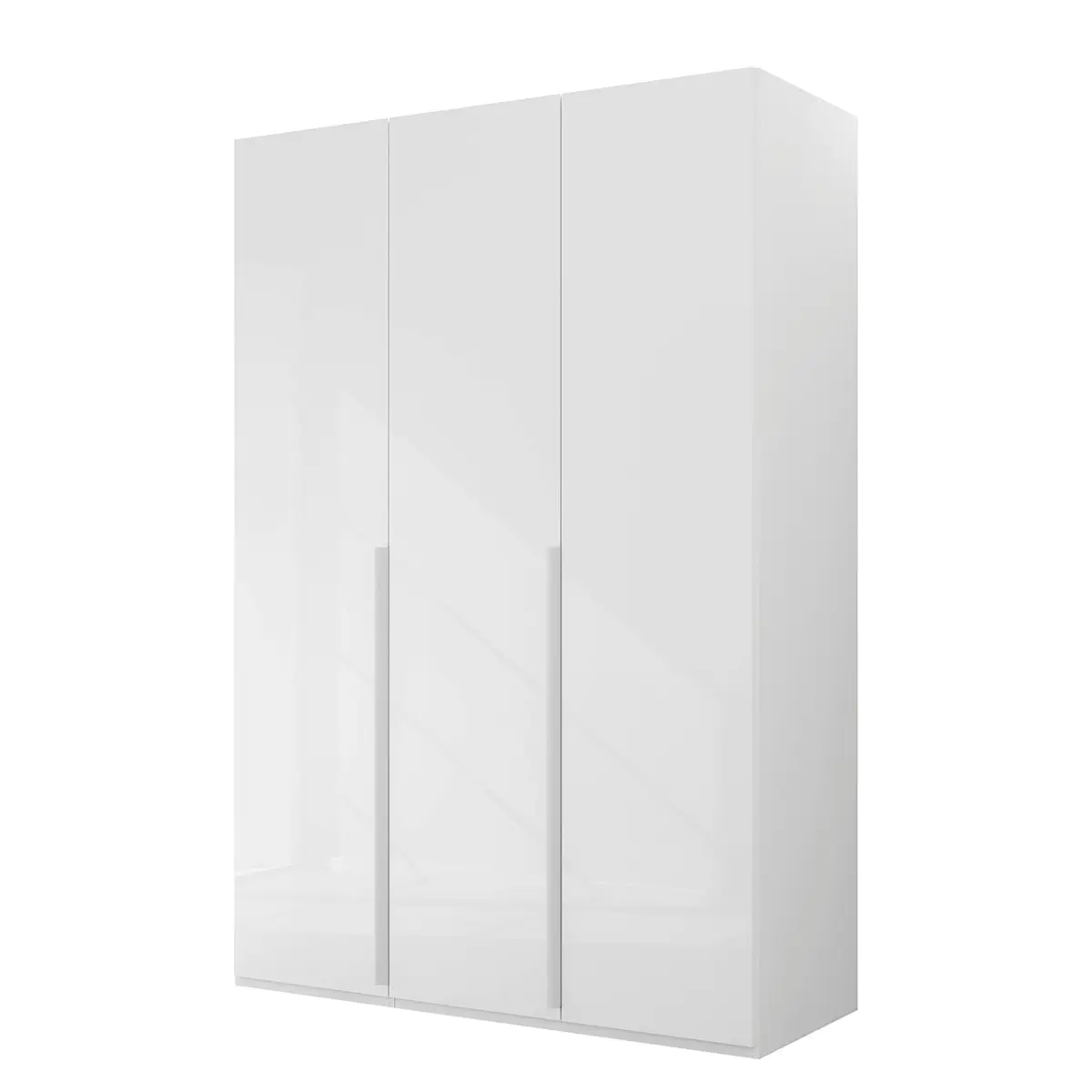 Drehtürenschrank Purisma Glastüren Typ A 151cm Weiß/Alpinweiß