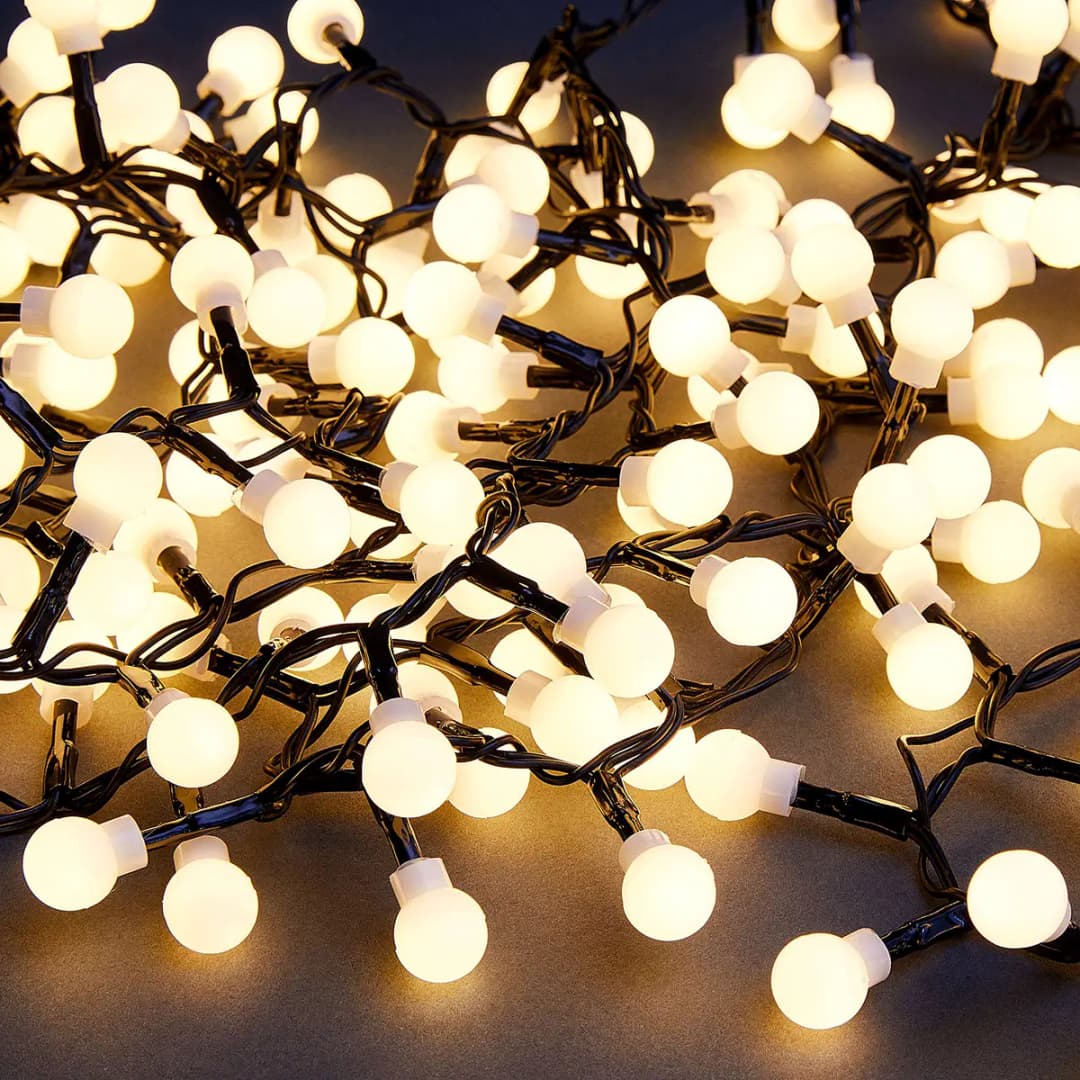 LED-Lichterkette 940cm Weiß/Weiß | Weiß