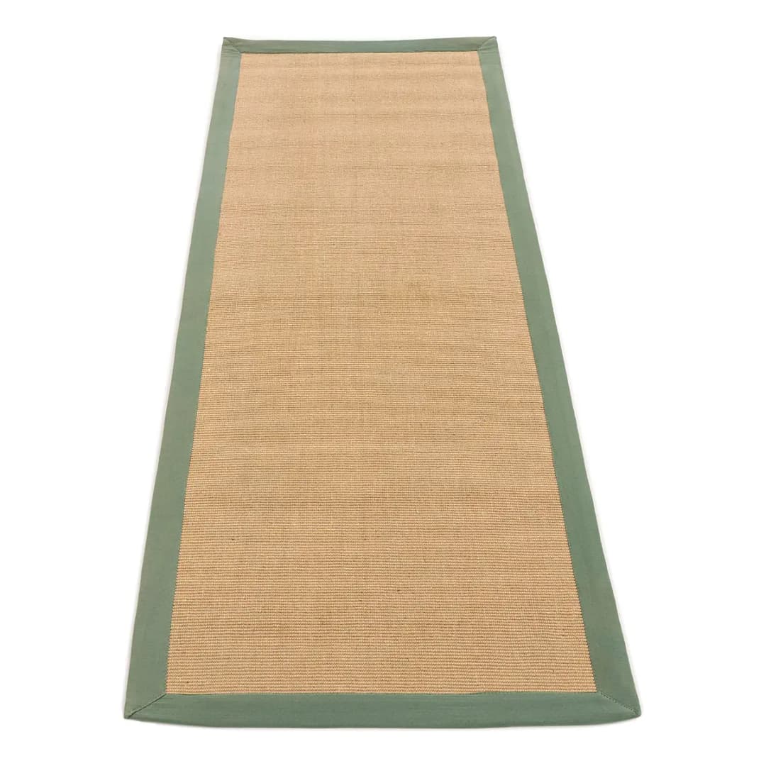 Juteläufer Bafor 75 x 300cm Grün/Grün | Grün