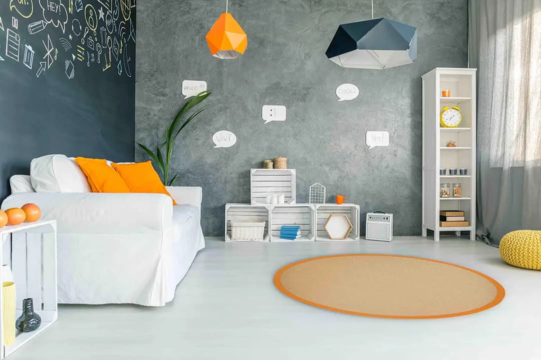 Juteteppich Bafor | Orange