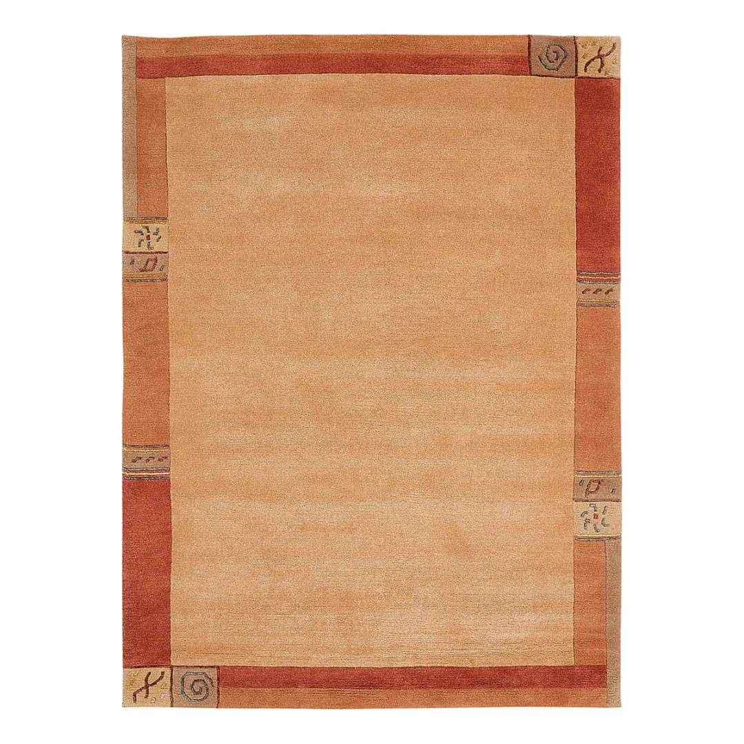Wollteppich Sola Typ A Orange/Orange 120 x 180cm Wolle | Orange