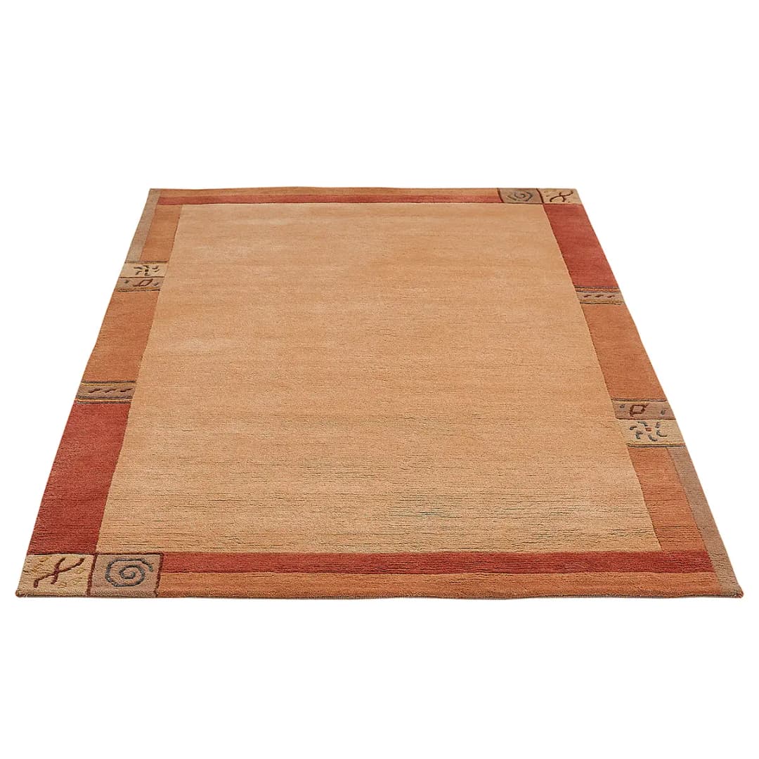 Wollteppich Sola Typ A Orange/Orange 120 x 180cm Wolle | Orange