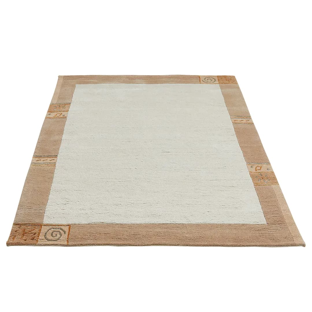 Wollteppich Sola Typ A Beige/Beige/Weiß 140 x 200cm | Beige