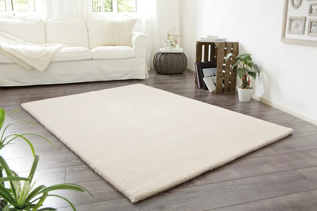 Berberteppich Imaba Super Weiß/Weiß 250 x 300cm Wolle | Weiß