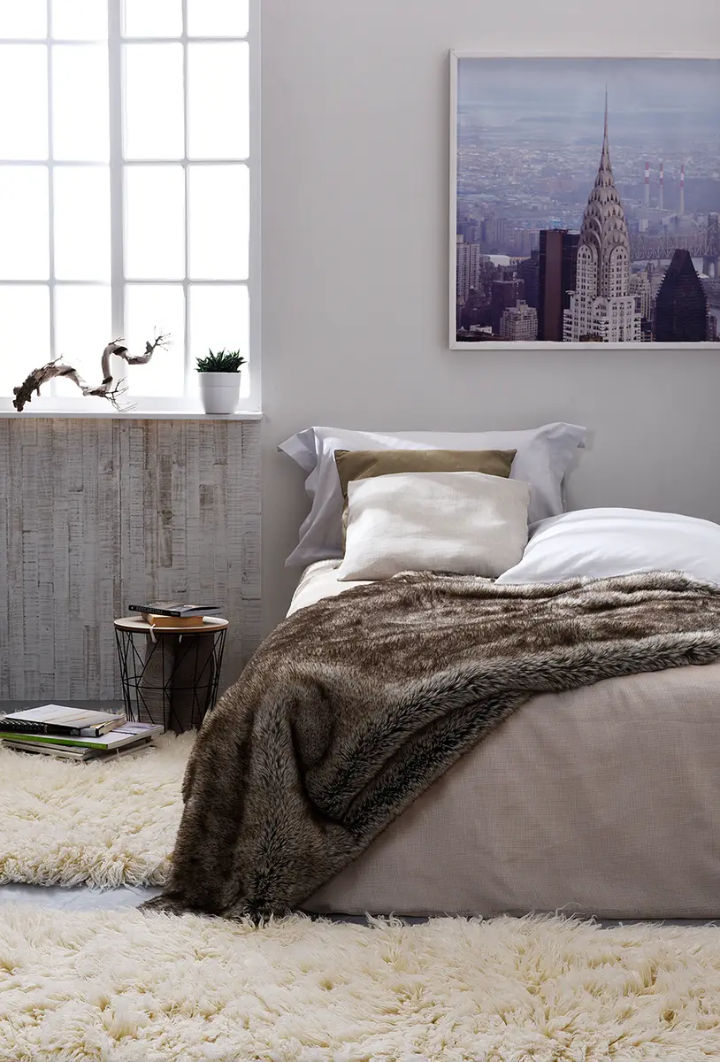 Wollteppich Flokos 2450 | Weiß