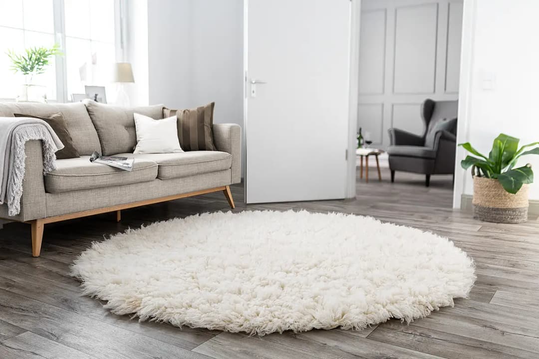 Wollteppich Flokos 2450 | Weiß