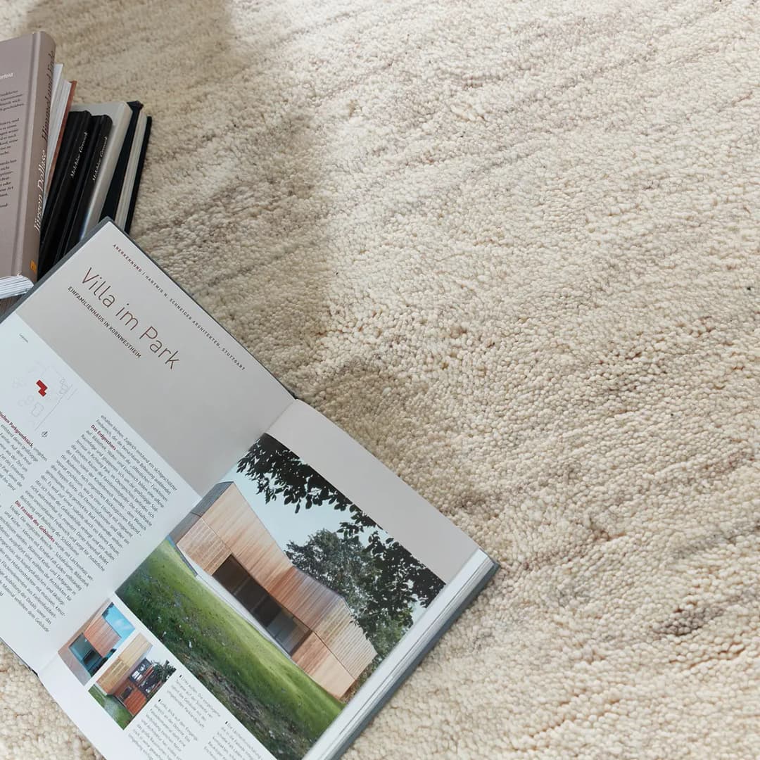Wollteppich Hadj Beige/Creme 200 x 300cm Wolle | Beige