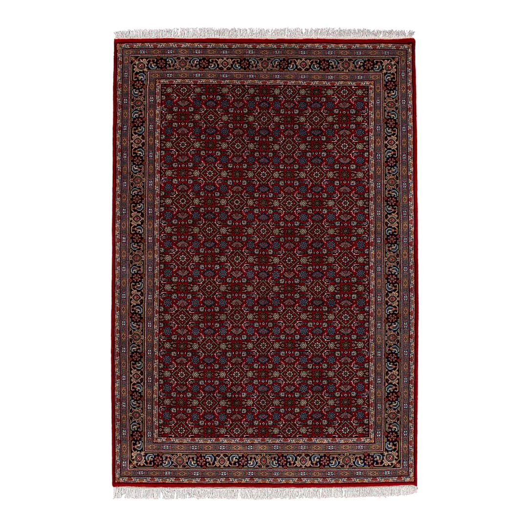 Wollteppich Benares Herati Rot/Rot 250 x 350cm Wolle | Rot